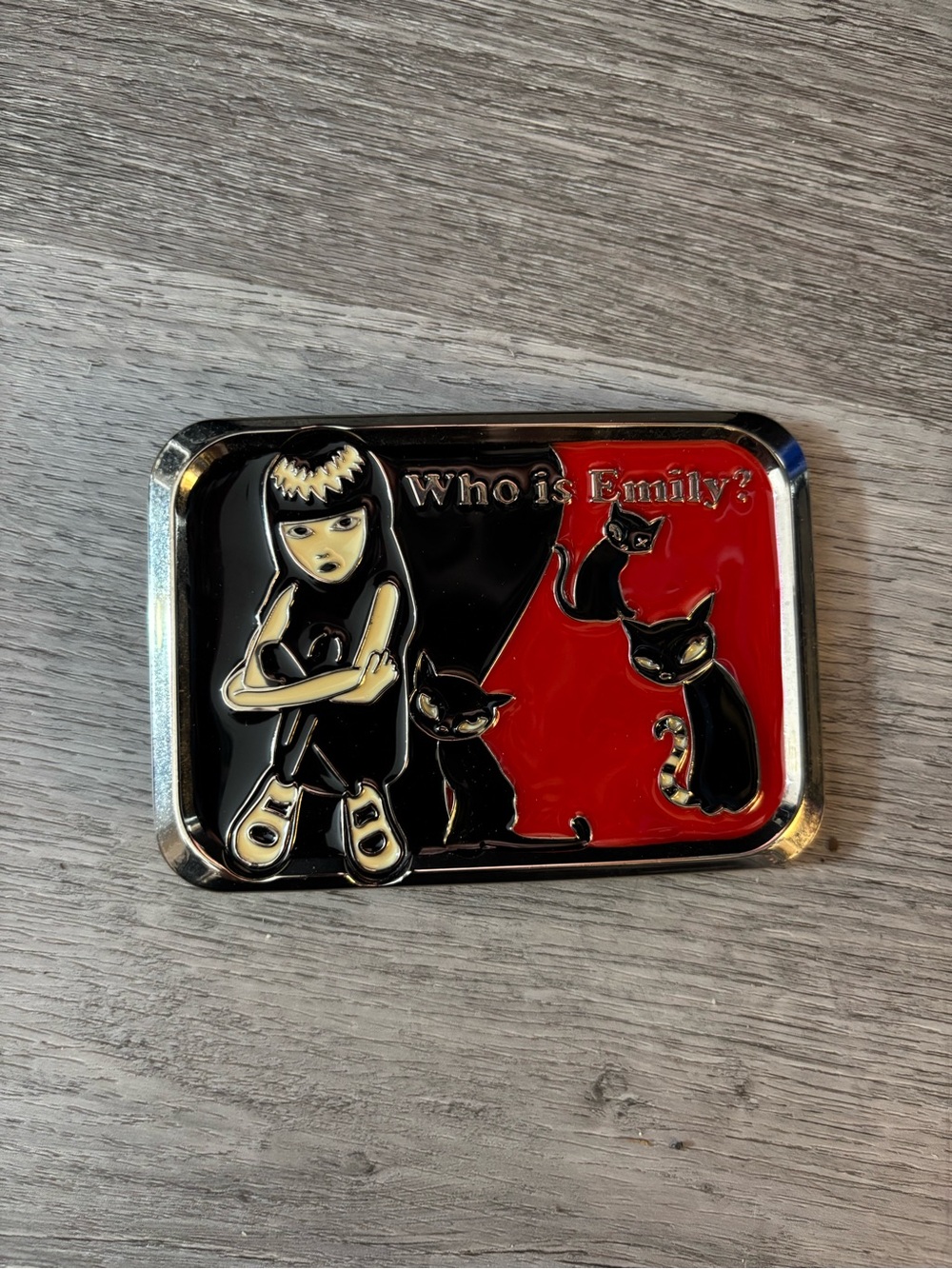 emily the strange belt buckle
